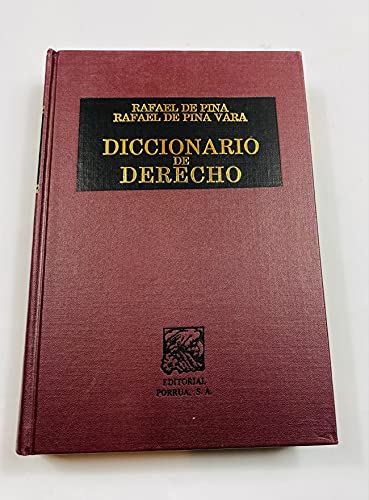 Stock image for Diccionario de derecho (Spanish Edition) for sale by dsmbooks