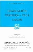 Imagen de archivo de Desolacion Ternura/ Tala/ Lagar (Sepan Cuantos. 250) (Spanish Edition) a la venta por dsmbooks