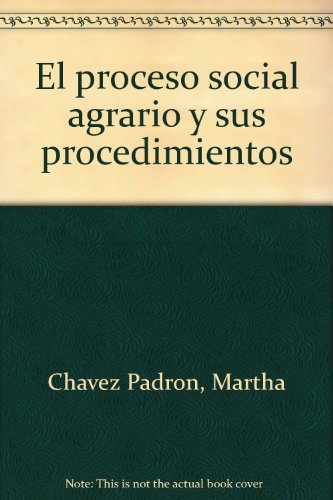 Stock image for El proceso social agrario y sus procedimientos (Spanish Edition) for sale by Phatpocket Limited