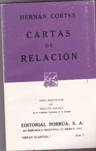 Imagen de archivo de Cartas De Relacion a la venta por HPB-Red