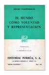 El Mundo Como Voluntad (9789684328860) by Schopenhauer, Arthur