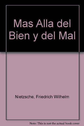 Beispielbild fr Mas Alla del Bien y del Mal zum Verkauf von medimops