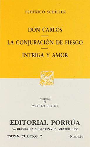 Beispielbild fr Don Carlos. (S.C. 434) Schiller, Federico zum Verkauf von Iridium_Books