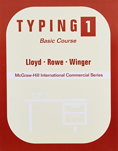 Imagen de archivo de TYPING 1 BASIC COURSE [Paperback] by Varios a la venta por Iridium_Books