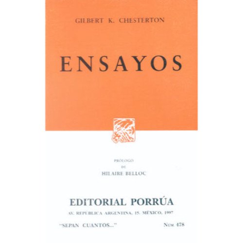 Ensayos ("Sepan Cuantos..." #478) (9789684520912) by G.K. Chesterton