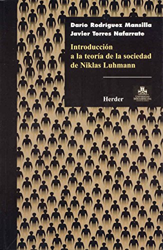 Beispielbild fr Introduccin a la teora de la sociedad de Niklas Luhmann zum Verkauf von Meta Librera