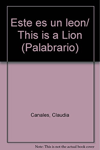 Imagen de archivo de Este es un leon a la venta por Librera Juan Rulfo -FCE Madrid