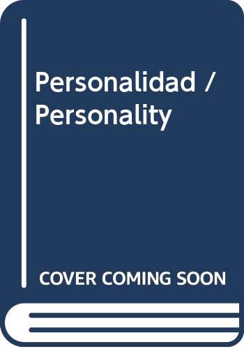 Stock image for Personalidad / Personality (Spanish Edition) for sale by PAPER CAVALIER US