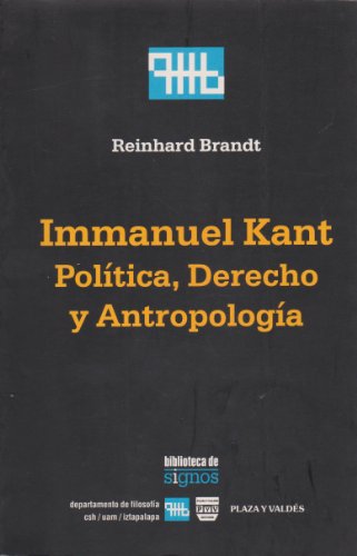 Immanuel Kant. Política, derecho y antropología - Reinhardt Brandt