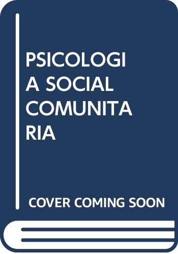 Imagen de archivo de Psicologia social comunitaria alternativa teorico metodologica una alt a la venta por Iridium_Books