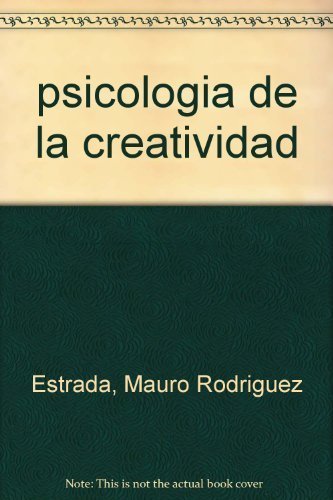 Beispielbild fr psicologia de la creatividad (SpanishEstrada, Mauro Rodriguez zum Verkauf von Iridium_Books