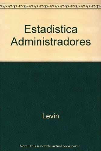 Stock image for Estadistica Administradores for sale by Hamelyn