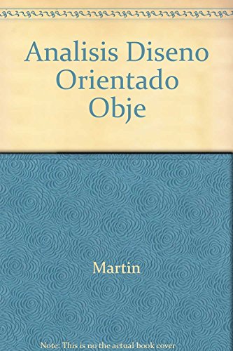 Stock image for Anlisis y diseo orientado a objetos for sale by Librera Antonio Azorn