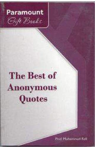 Beispielbild fr The Best of Anonymous Quotes zum Verkauf von PBShop.store US
