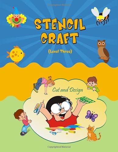 Stock image for Stencil Craft - Level Three: Stencil art activity book, Stencil for art projects, Fish Crafts, Paper Craft book: Trace and cut activity, Clown Craft, . Paper Craft animals, Paper arts and crafts for sale by Book Deals
