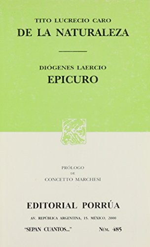 De la naturaleza. DiÃ³genes Laer (9789700721040) by Lucretius; Diogenes LaÃ«rtius