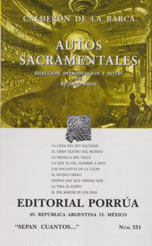 Stock image for Autos Sacramentales (Sepan Cuantos, 331) for sale by Jenson Books Inc