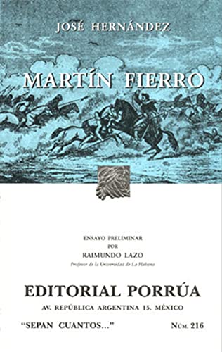 Beispielbild fr Martin Fierro (Sepan Cuantos / Know How Many) (Spanish Edition) zum Verkauf von Better World Books