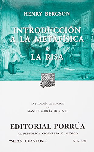 9789700744773: # 491. introduccion a la metafisica / la ris