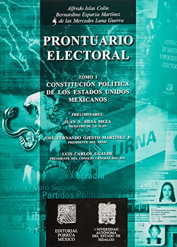 Prontuario Electoral (Spanish Edition) (9789700746517) by Alfredo Islas ColÃ­n