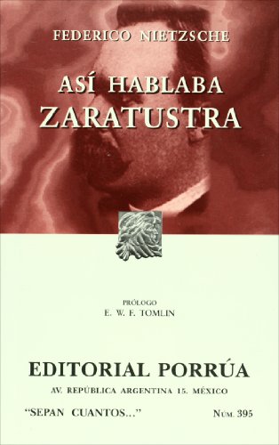Beispielbild fr Asi Hablaba Zaratustra (Spanish Edition) zum Verkauf von medimops