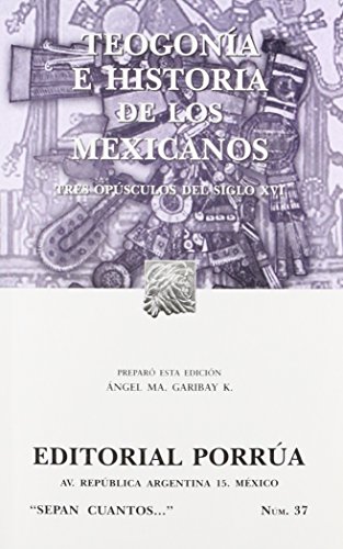 9789700756189: teogonia e historia de los mexicanos
