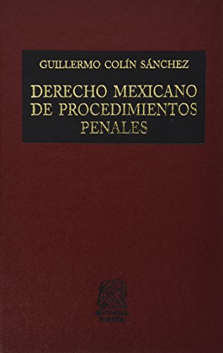 Imagen de archivo de DERECHO MEXICANO DE PROCEDIMIENTOS PESANCHEZ, COLIN SANCHEZ, GUILLERM a la venta por Iridium_Books