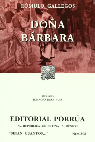 Beispielbild fr Dona Barbara (Spanish Edition) zum Verkauf von St Vincent de Paul of Lane County