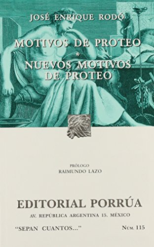 Imagen de archivo de Motivos de Proteo / Nuevos motivos de Proteo a la venta por HISPANO ALEMANA Libros, lengua y cultura