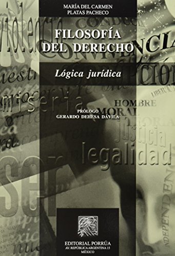 Stock image for Filosofa del Derecho lgica jurdica for sale by MARCIAL PONS LIBRERO