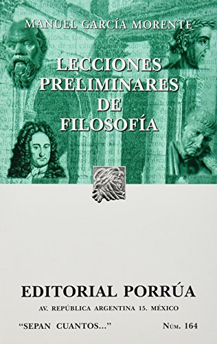 9789700774862: LECCIONES PRELIMINARES DE FILOSOFIA