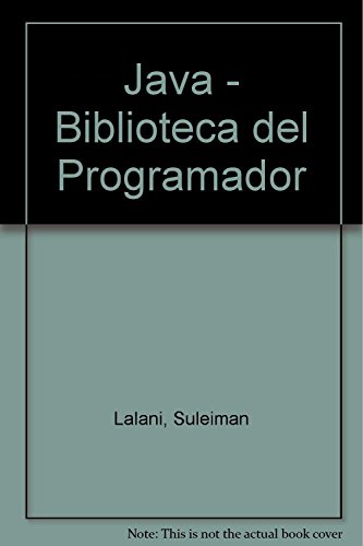 9789701013502: JAVA BIBLIOTECA PROGRAMADOR. (SIN COLECCION)