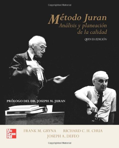 Beispielbild fr Anlisis y planeacin de la calidad. Mtodo Juran (Spanish Edition) zum Verkauf von Revaluation Books