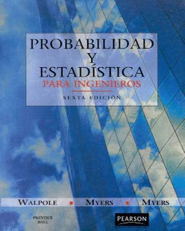 Imagen de archivo de Probabilidad y Estadistica Para Ingenieros - 6b: Ed (Spanish Edition) a la venta por HPB-Red