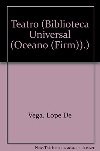 Beispielbild fr Teatro (Biblioteca Universal (Oceano (Firm)).) (Spanish Edition) [Hardcover] . zum Verkauf von Iridium_Books