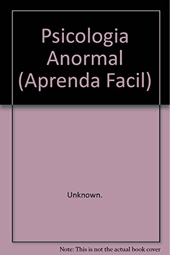 Imagen de archivo de PSICOLOGIA ANORMAL [Paperback] by Varios a la venta por Iridium_Books