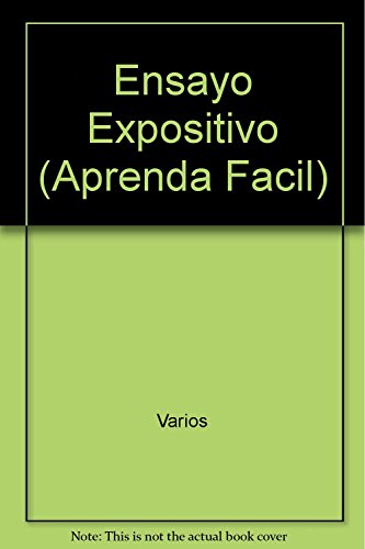 Beispielbild fr Ensayo Expositivo (Aprenda Facil) [Paperback] by Varios zum Verkauf von Iridium_Books