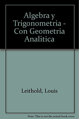 9789706130556: Algebra y Trigonometria - Con Geometria Analitica