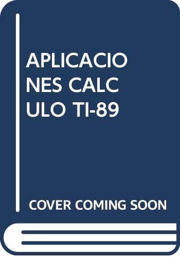 9789706136091: APLICACIONES CALCULO TI-89