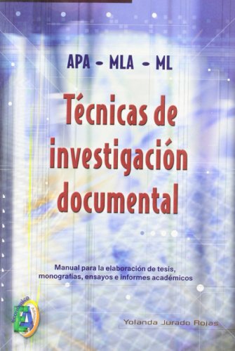 Imagen de archivo de Tecnicas de investigacion documental/ Techniques of Documental Investigation a la venta por Reuseabook