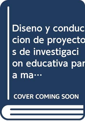 Beispielbild fr Diseno y conduccion de proyectos de investigacion educativa para maestros de . zum Verkauf von Iridium_Books