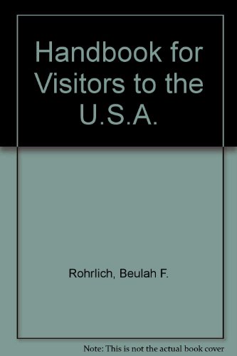 Stock image for Handbook for Visitors to the U.S.A. for sale by The Book Bin
