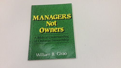 9789715111300: Managers Not Owners; Biblical Understanding of Christian Stewardship