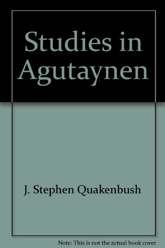 Stock image for Studies in Agutaynen for sale by Masalai Press