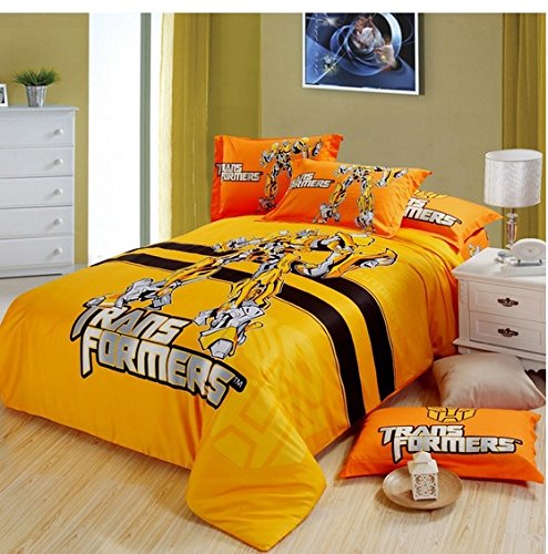 White Comforter King Queen Twin Size, Transformers Bed Sheets Twin