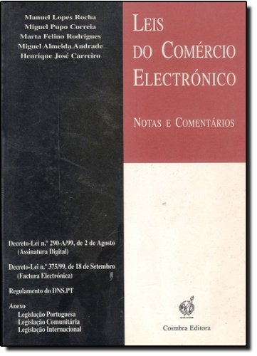 Leis do comercio electronico : notas e comentarios