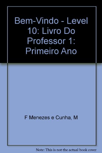 9789727571161: Bem-vindo 1: Livro do professor