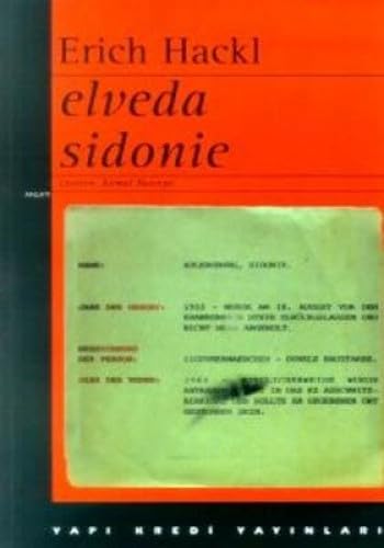 Beispielbild fr Elveda Sidonie. zum Verkauf von BOSPHORUS BOOKS