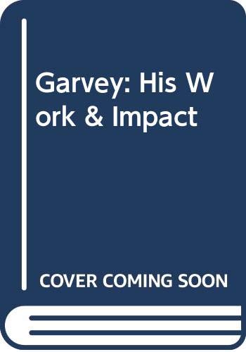 Garvey: His work and impact (9789764000075) by Lewis; Bryan