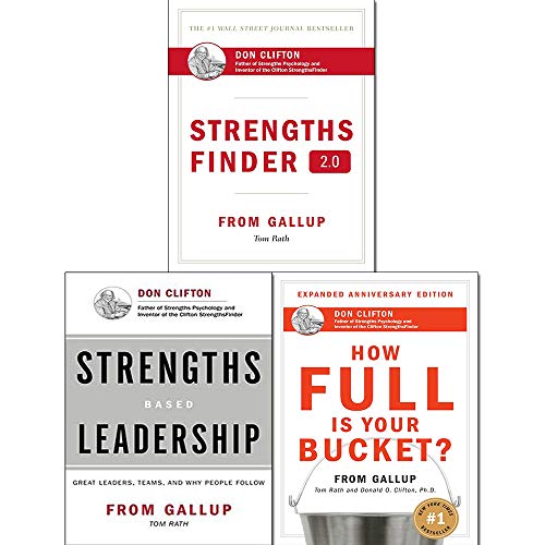 Stock image for StrengthsFinder 2.0 Collection Tom Rath 3 Books Bundle (A New and Upgraded Edition of the Online Test from Gallup's Now Discover, Strengths Based Leadership, How Full Is Your Bucket?) for sale by Goodwill San Antonio